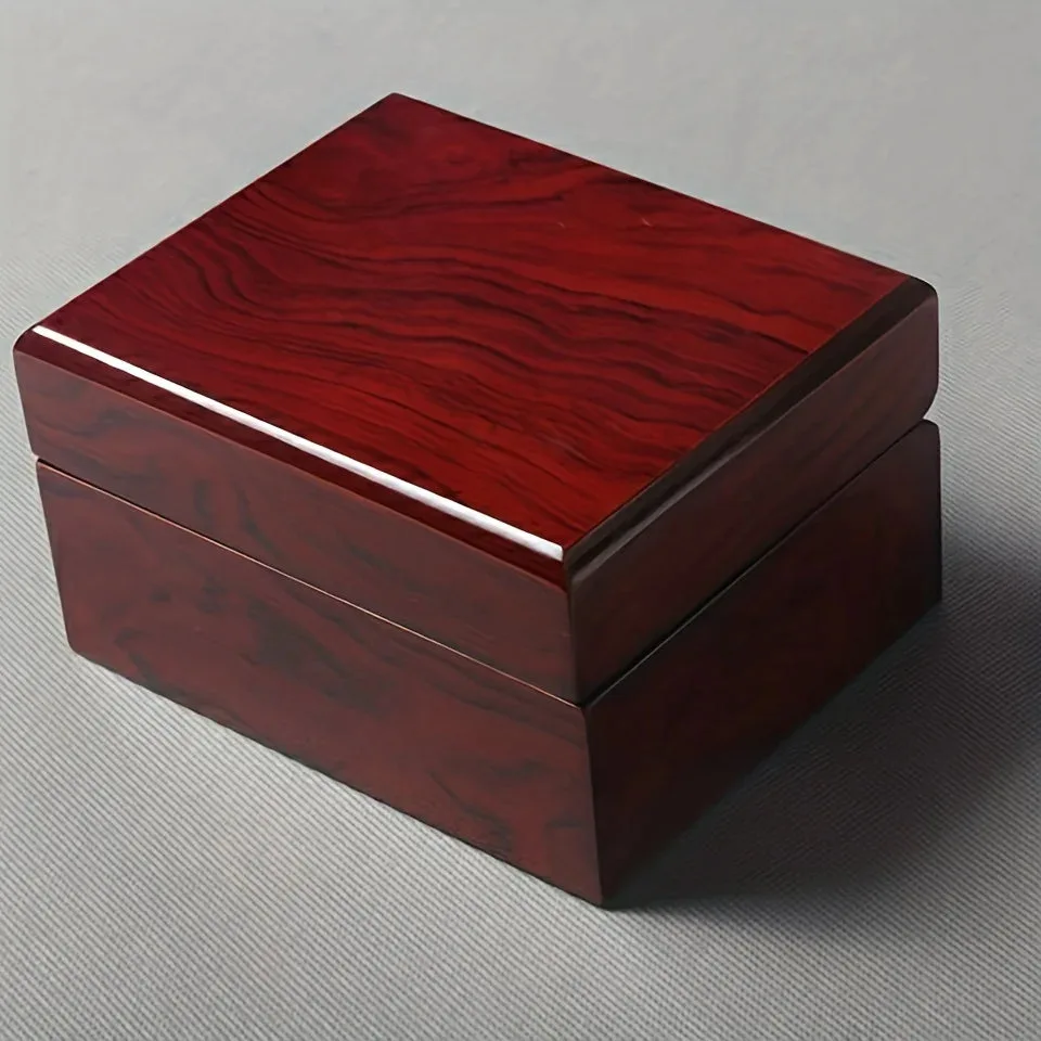 Boîte Cadeau Noël en Bois Élégante avec Montre | Idéale pour Offrir