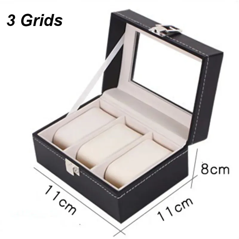 Boîte à Montres Élégante en Cuir PU avec 6 Compartiments | Organisateur Pratique pour Montres de Luxe