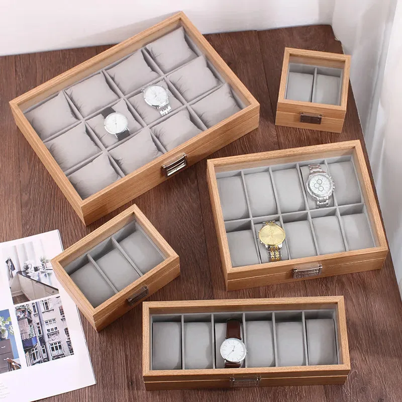 Boîte à Montres en Bambou Écologique avec Design Chinois | Rangement Élégant pour Montres