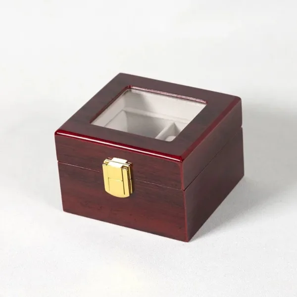 Boîte de Rangement en Bois pour Montres avec Compartiments Amovibles | Organisateur Élégant pour Montres et Bijoux