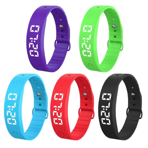 Bracelet Vibrant | Alarme Silencieuse avec Suivi de Santé | Confortable et Pratique pour Adultes et Enfants