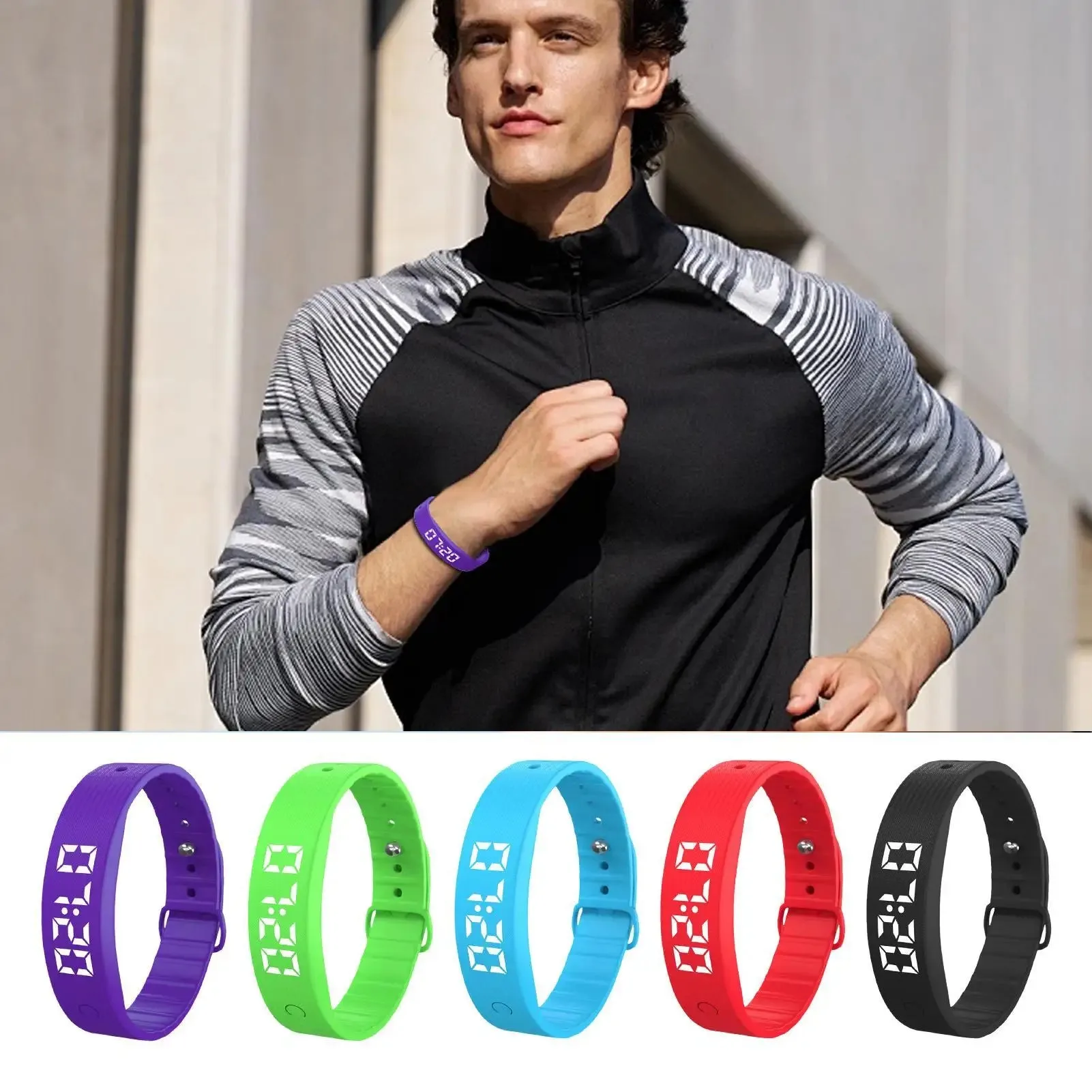 Bracelet Vibrant | Alarme Silencieuse avec Suivi de Santé | Confortable et Pratique pour Adultes et Enfants