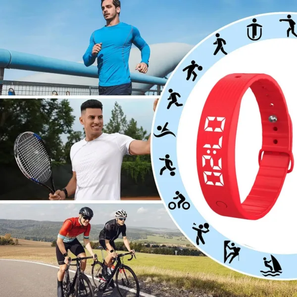 Bracelet Vibrant | Alarme Silencieuse avec Suivi de Santé | Confortable et Pratique pour Adultes et Enfants