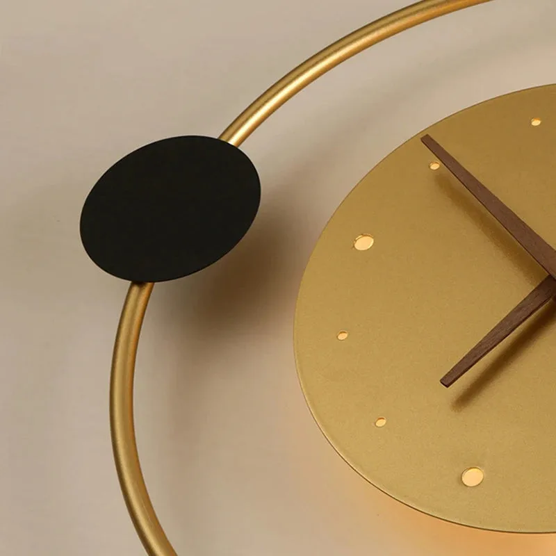 Éclairage Nordic | Applique Murale LED Design avec Horloge Intégrée | Élégance Moderne pour Chambre et Salon