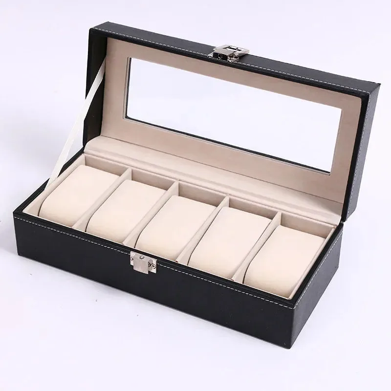 Élégante Boîte à Montres en Cuir PU avec 12 Compartiments | Rangement Pratique pour Passionnés de Montres