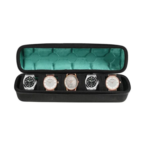 Étui de Voyage pour Montres | Rangement Rigide avec Oreiller Ajusté | Protection Supérieure pour Montres en Déplacement