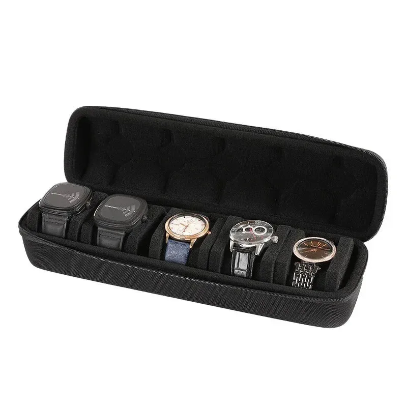 Étui de Voyage pour Montres | Rangement Rigide avec Oreiller Ajusté | Protection Supérieure pour Montres en Déplacement