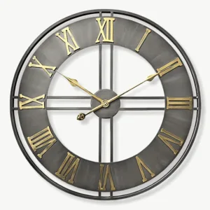 Grande Horloge Murale Industrielle