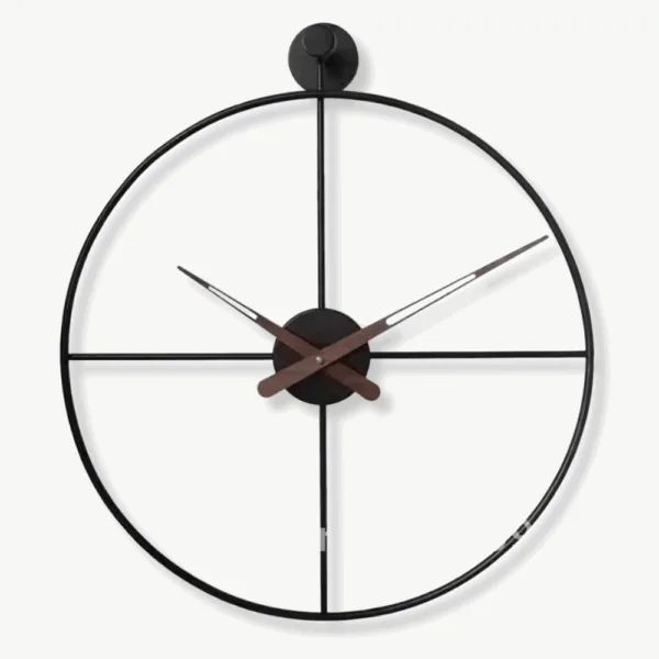 Wandklok groot design, zwart of goud