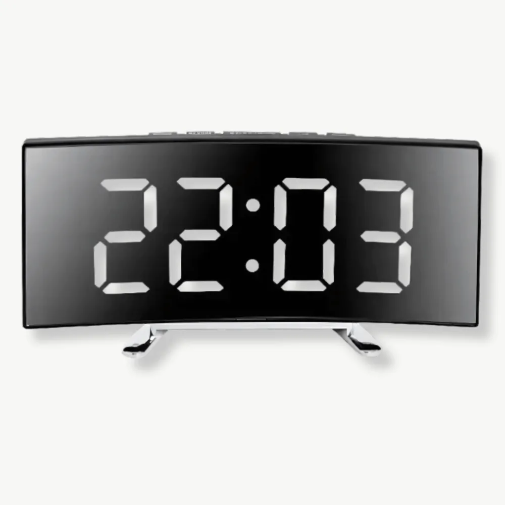 Digitale wandklok led, in wit, groen of rood