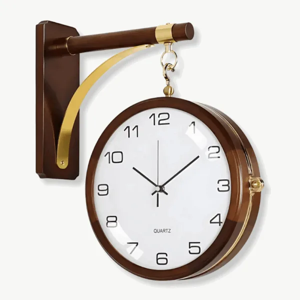 Horloge Double Face Décoration de Salon