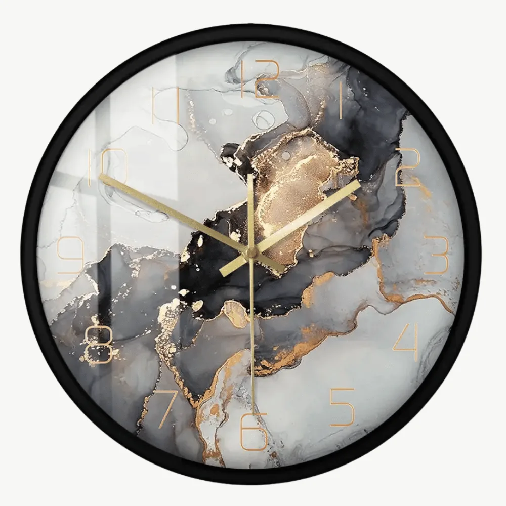 Moderne design wandklok, zonder lijst