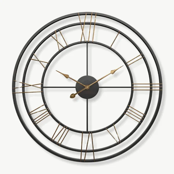 Horloge Murale Industrielle Fer Forgé