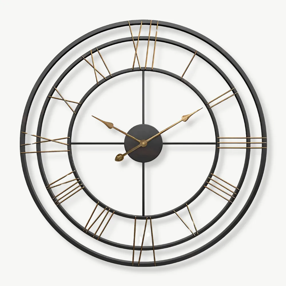 Horloge Murale Industrielle Fer Forgé