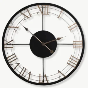 Grande Horloge Murale Design Chiffre Romain