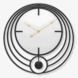 Horloge Murale Miroir & Cercle design