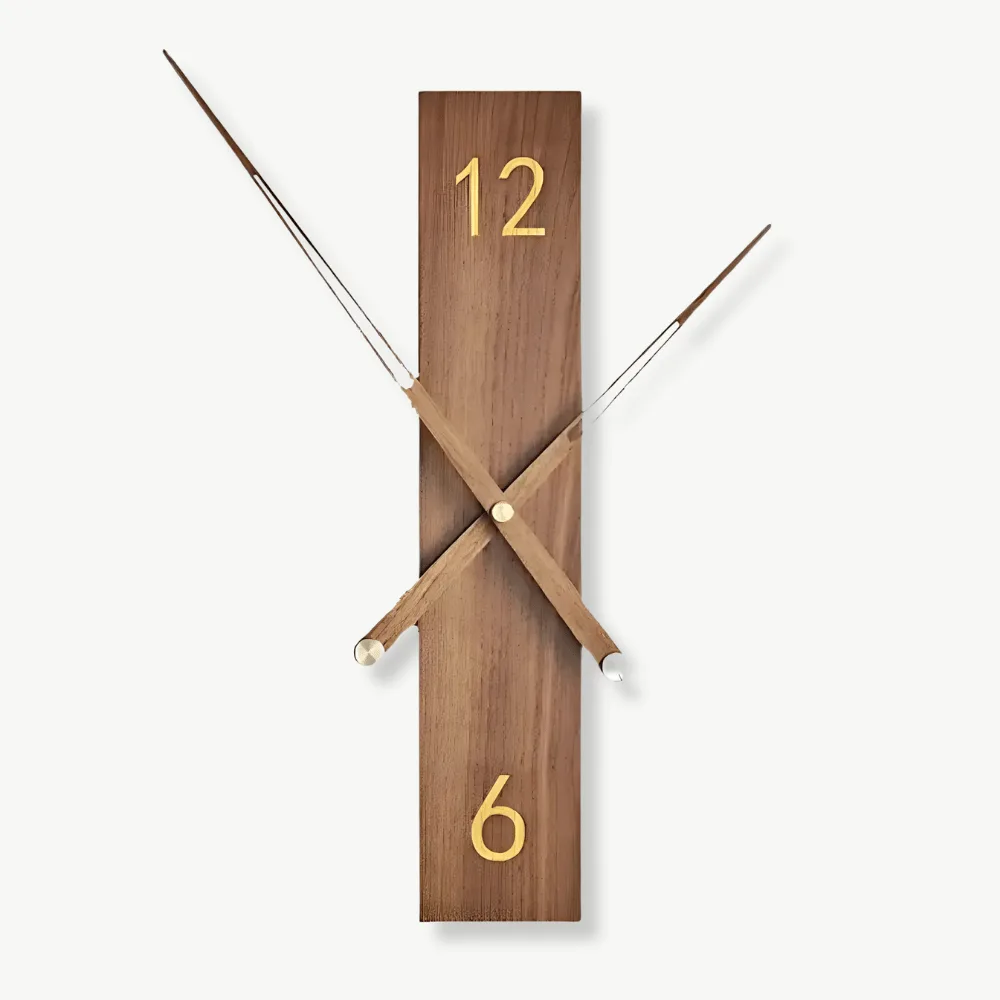 Moderne houten wandklok, massief, 34 cm of 40 cm
