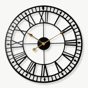 Horloge Murale Rétro Industriel