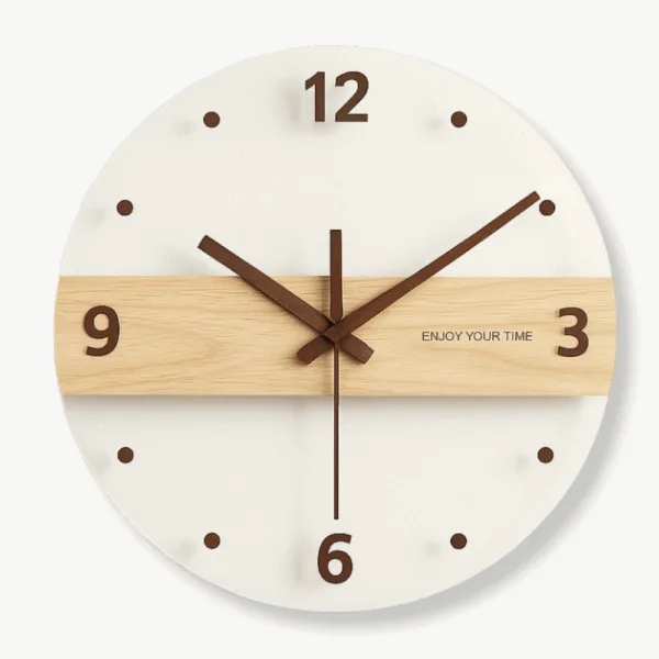 Horloge Murale en Bois et Acrylique