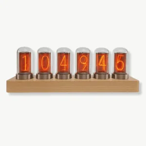 Nixie clocks met 4 of 6 buizen, moderne steampunk stijl