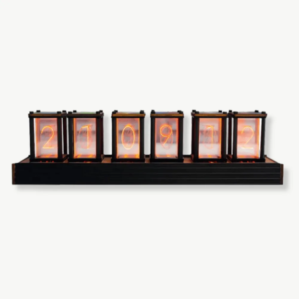 Nixie tube, retro futuristische klok