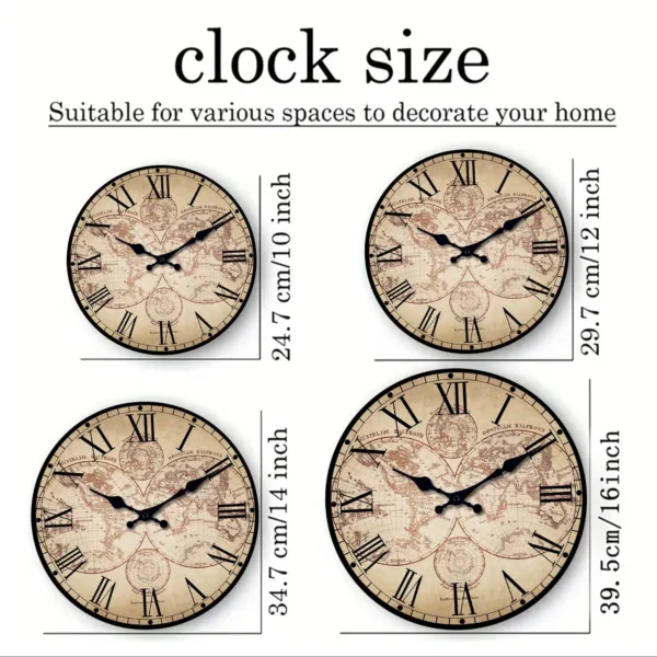 Horloge Murale Design en Bois avec Motif Boussole | Élégante Décoration Nautique pour Intérieur