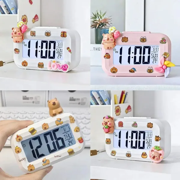 Horloge Numérique Murale LED avec Détecteur de Température | Design Pratique pour Confort et Décoration