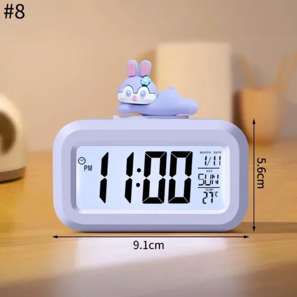 Horloge Numérique Murale LED avec Veilleuse Douce | Design Mignon en Forme de Cochon pour Ambiance Chaleureuse