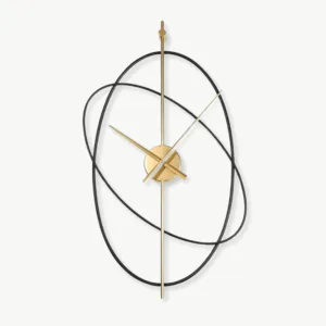 Horloge Murale Anneaux Luxe
