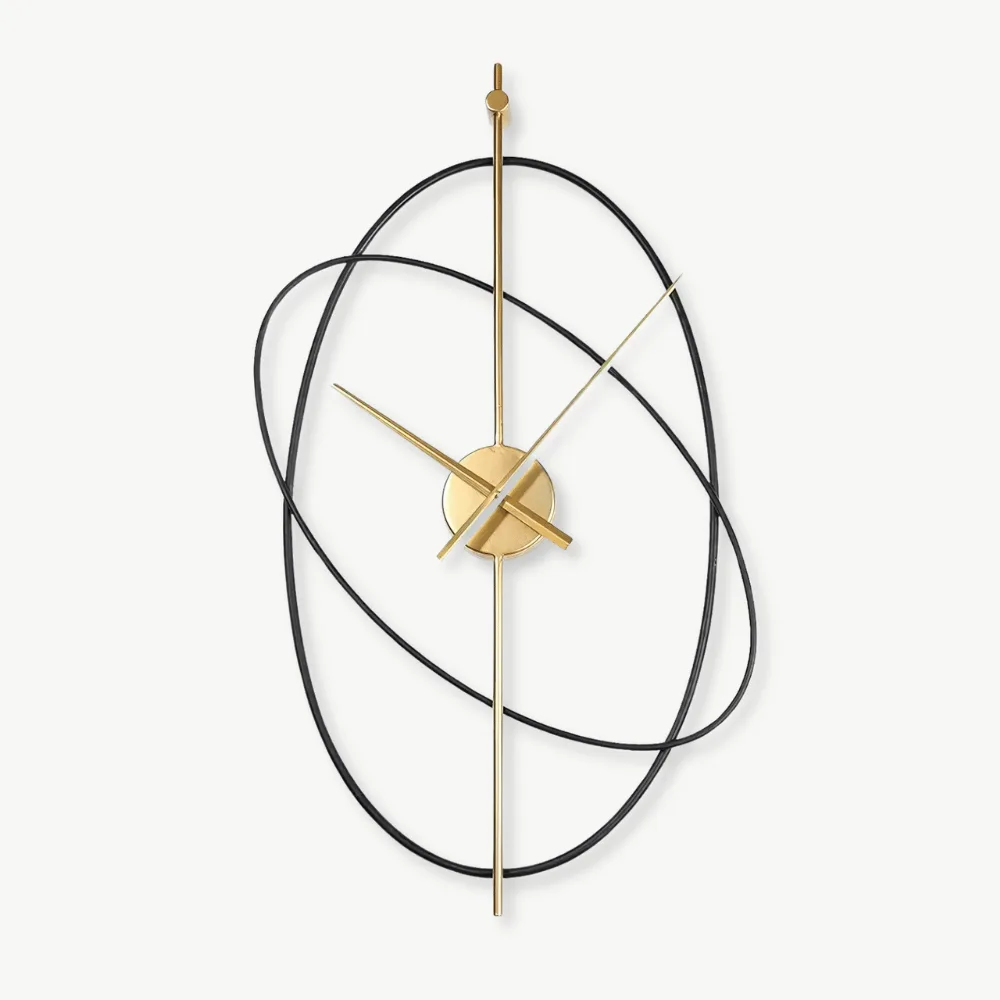 Horloge Murale Anneaux Luxe