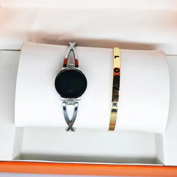 Montre Femme Élégante à LED Tactile avec Bracelet en Cuir Végétalien | Accessoire Pratique et Durable pour un Style Raffiné