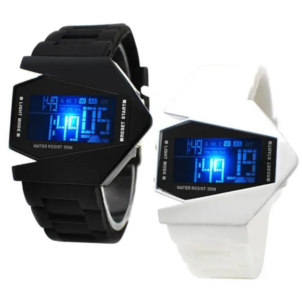 Montre Homme | Montre Numérique LED Multifonctionnelle avec Rétroéclairage Multicolore | Sportif et Élégant pour Activités Quotidiennes