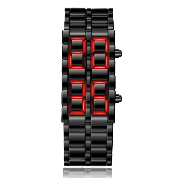 Montre Homme en Métal avec Affichage LED et Fonction Alarme | Élégante et Durable pour un Style Quotidien