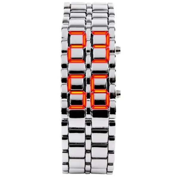 Montre Homme en Métal avec Affichage LED et Fonction Alarme | Élégante et Durable pour un Style Quotidien