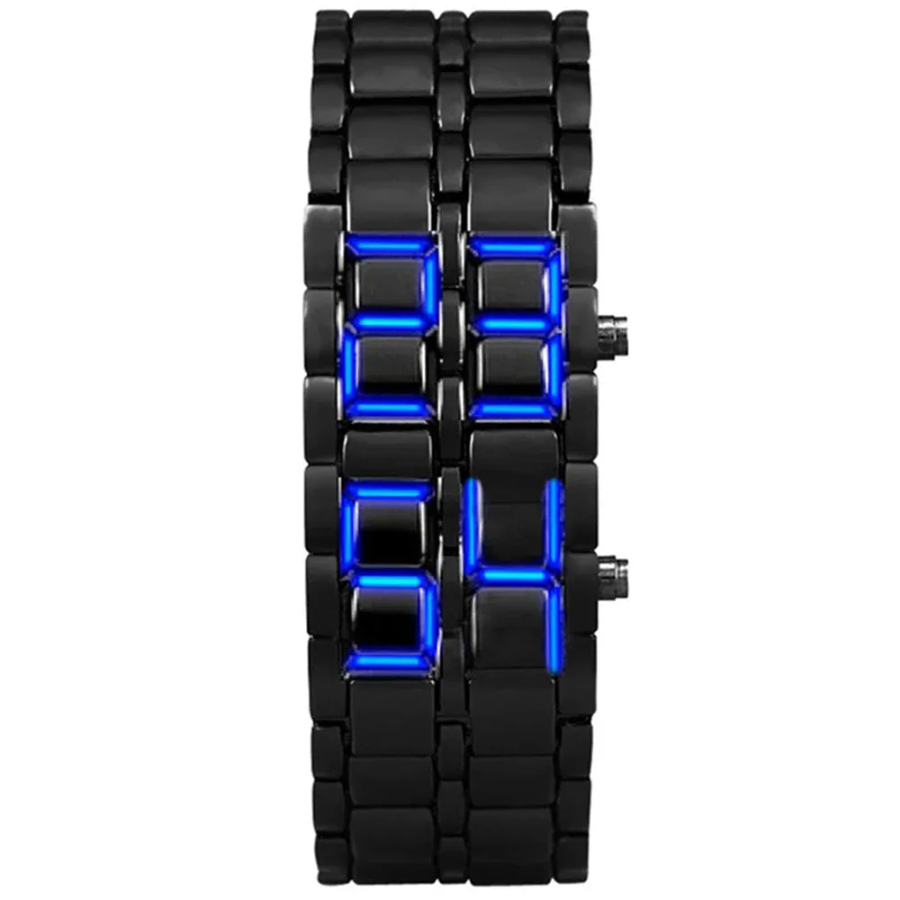 Montre Homme en Métal avec Affichage LED et Fonction Alarme | Élégante et Durable pour un Style Quotidien
