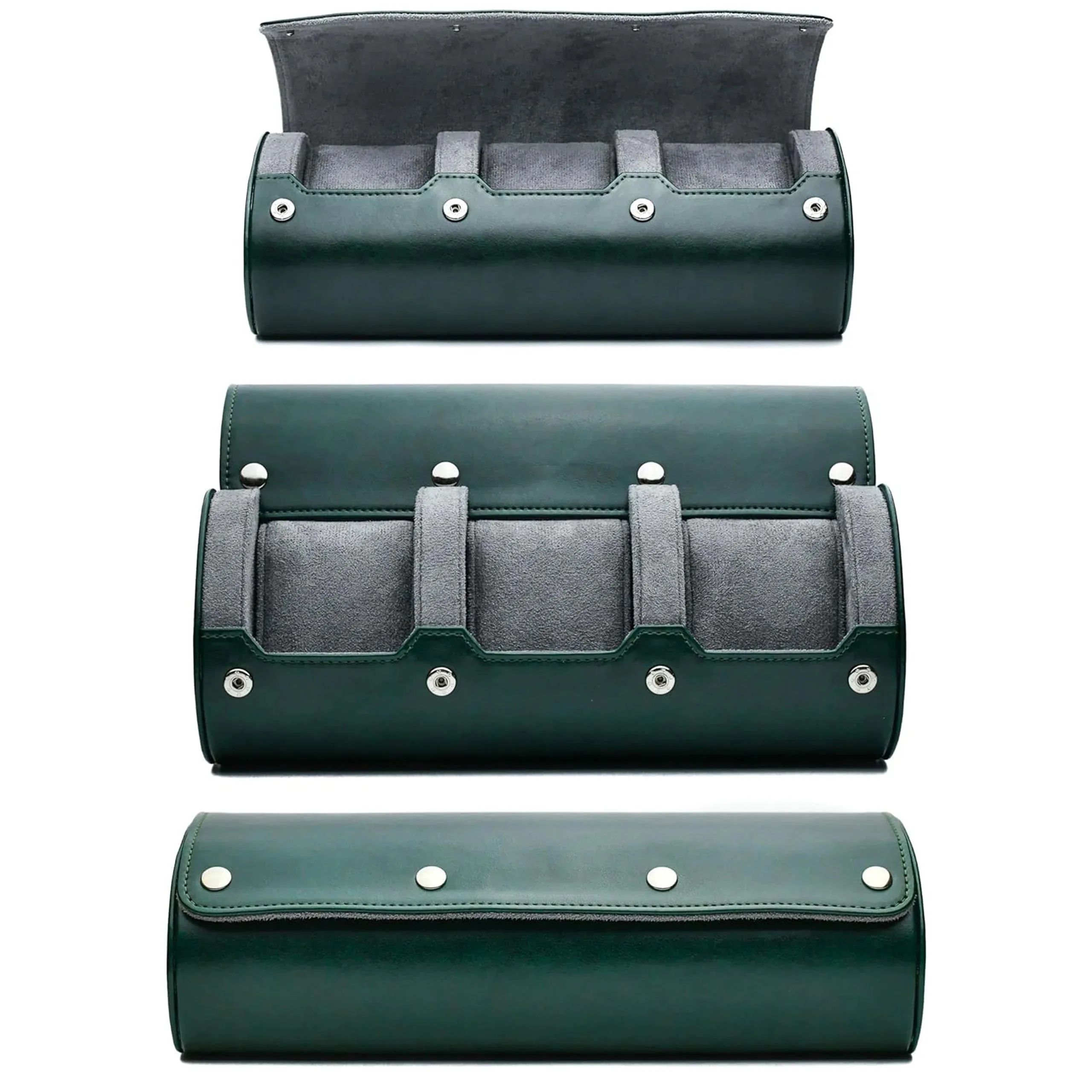 Organisateur de Montres | Étui de Voyage en Cuir PU avec 6 Fentes | Protection Optimale pour Collection de Montres