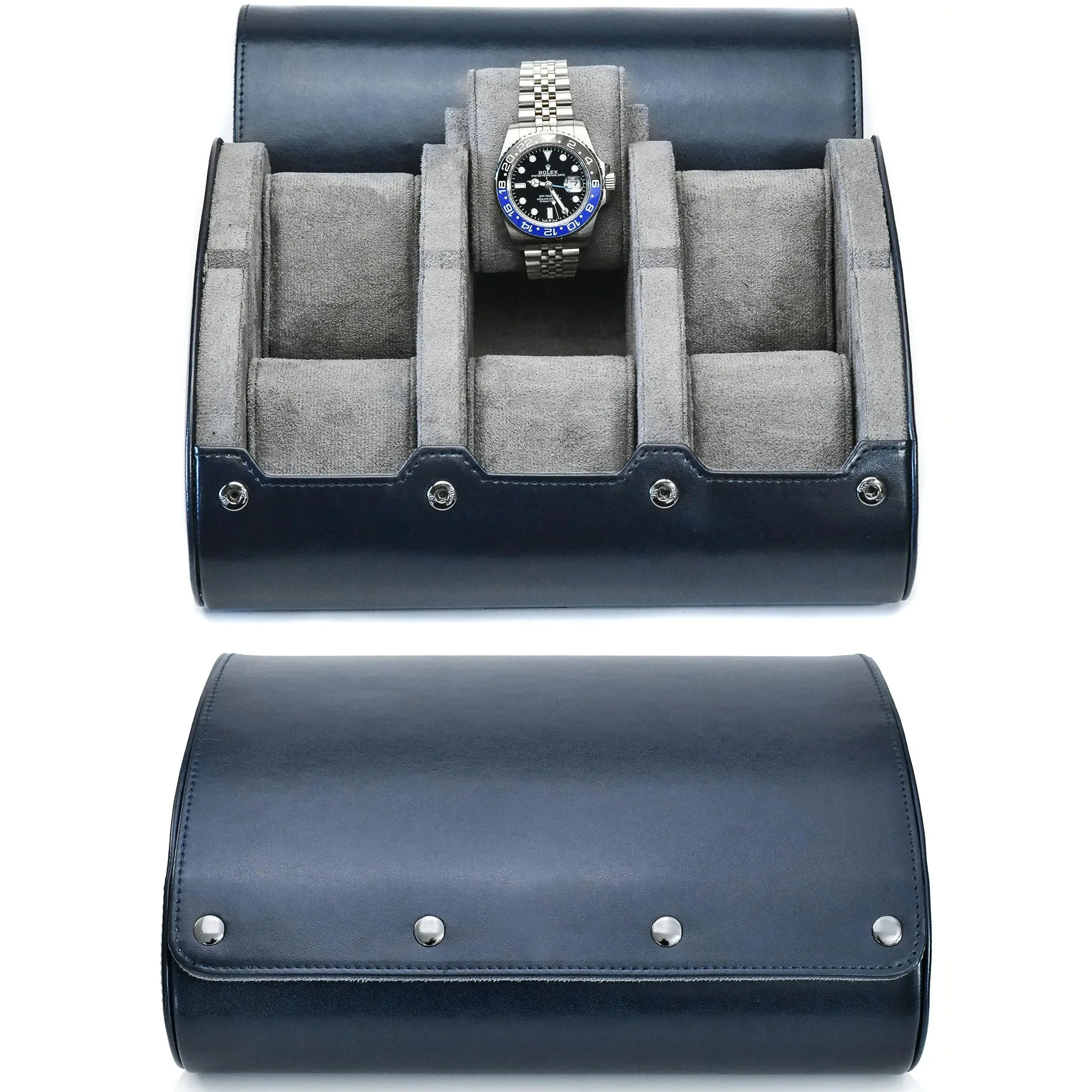 Organisateur de Montres | Étui de Voyage en Cuir PU avec 6 Fentes | Protection Optimale pour Collection de Montres