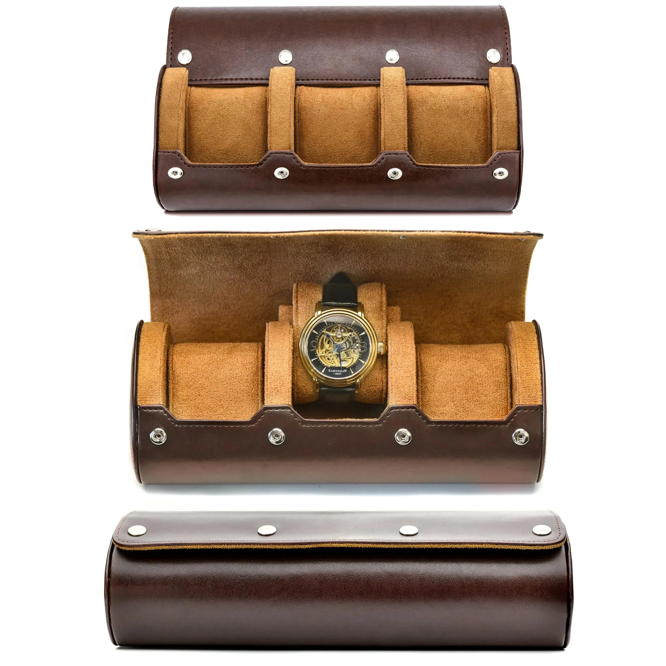 Organisateur de Montres | Étui de Voyage en Cuir PU avec 6 Fentes | Protection Optimale pour Collection de Montres