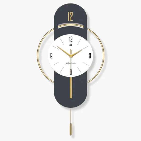 Design wandklok met slinger, verschillende maten