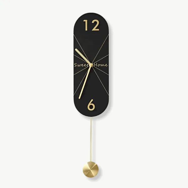 Designer wandklokken, met lange of ronde slinger