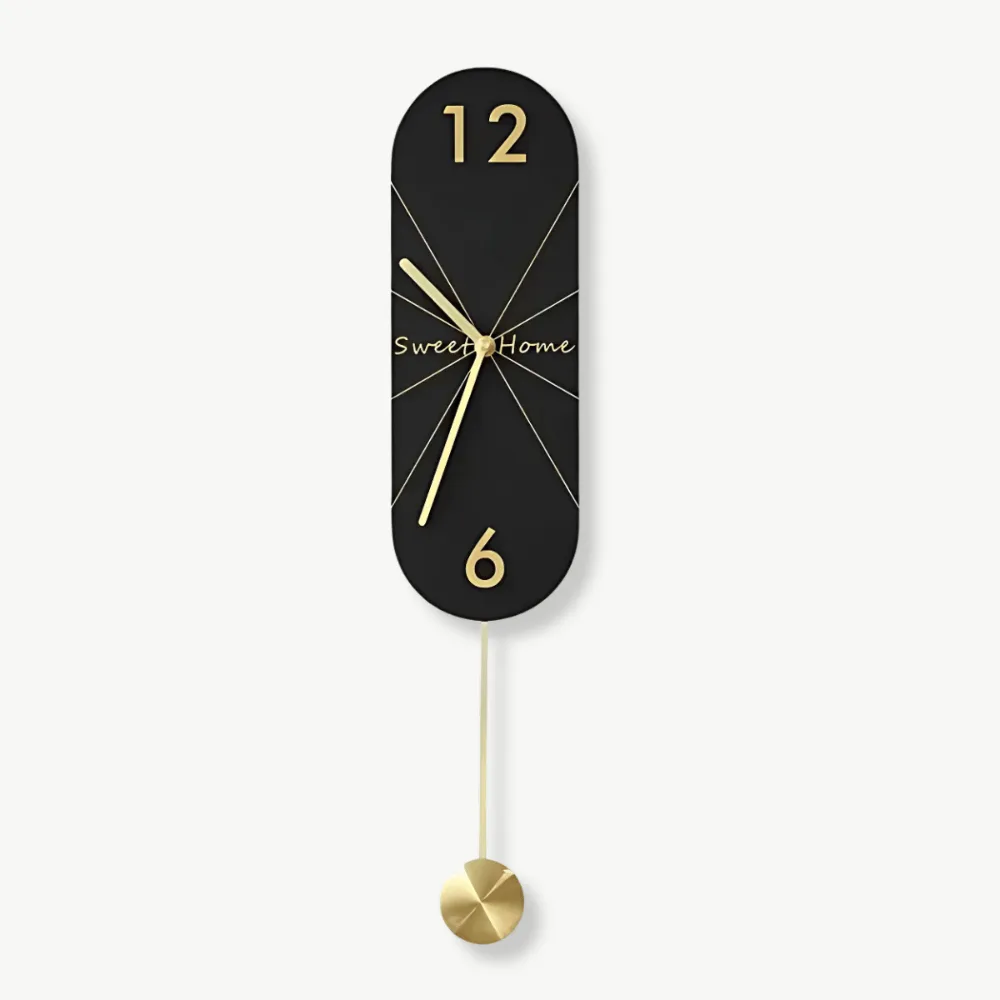 Designer wandklokken, met lange of ronde slinger