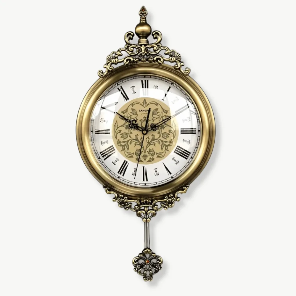 Vintage retro wandklok, met Romeinse cijfers