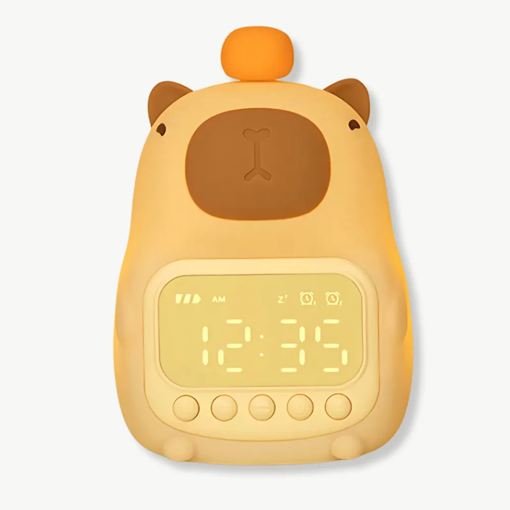 Wekker peuter, capybara ontwerp