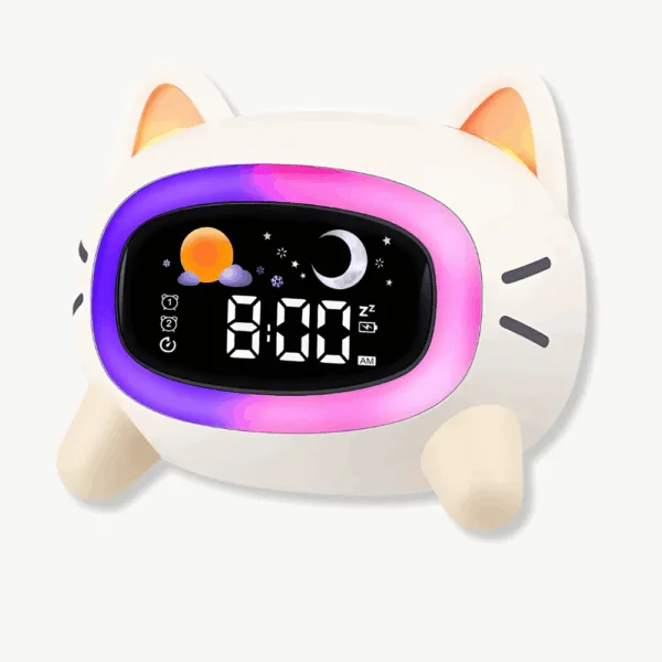 Kinderwekker slaaptrainer, schattige kat