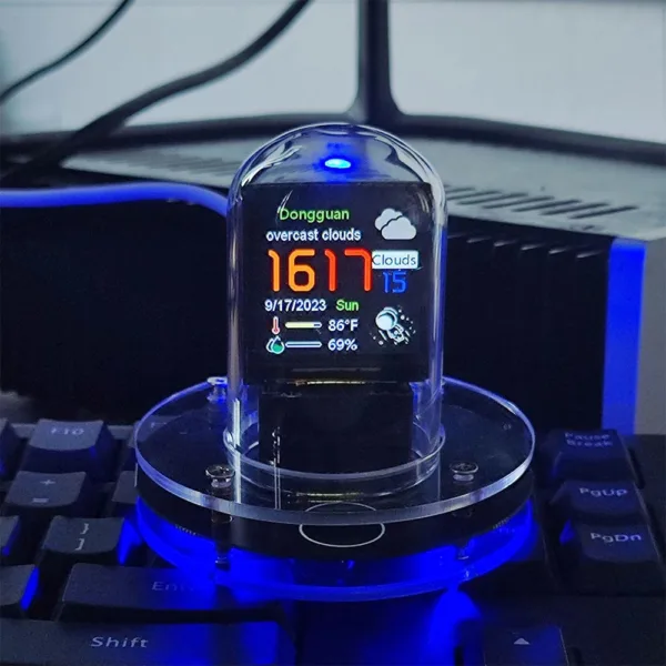 Nixie buis klok, mini weerstation