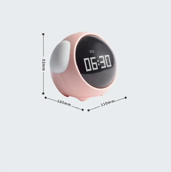 Digitale wekker klok, emoji ontwerp