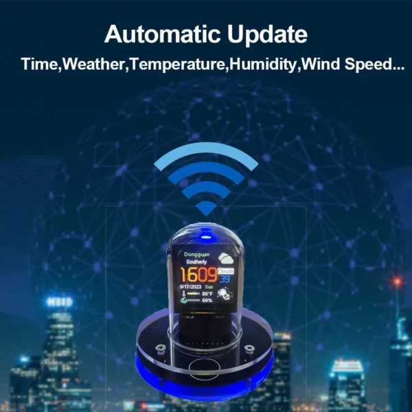 Nixie buis klok, mini weerstation