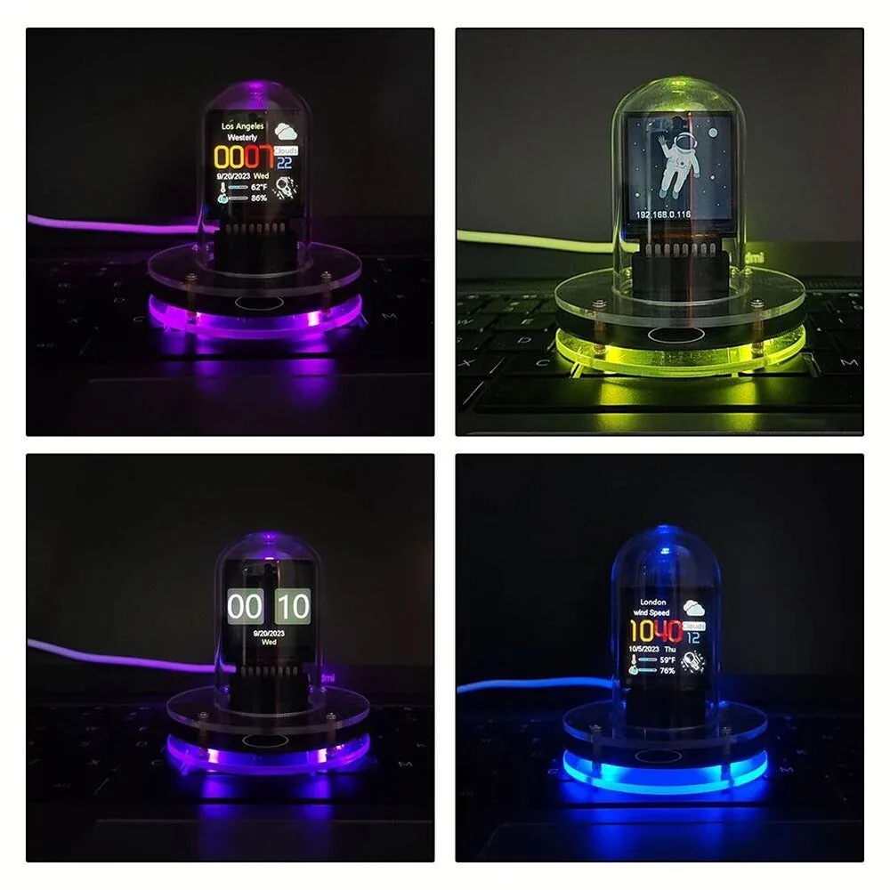 Nixie buis klok, mini weerstation