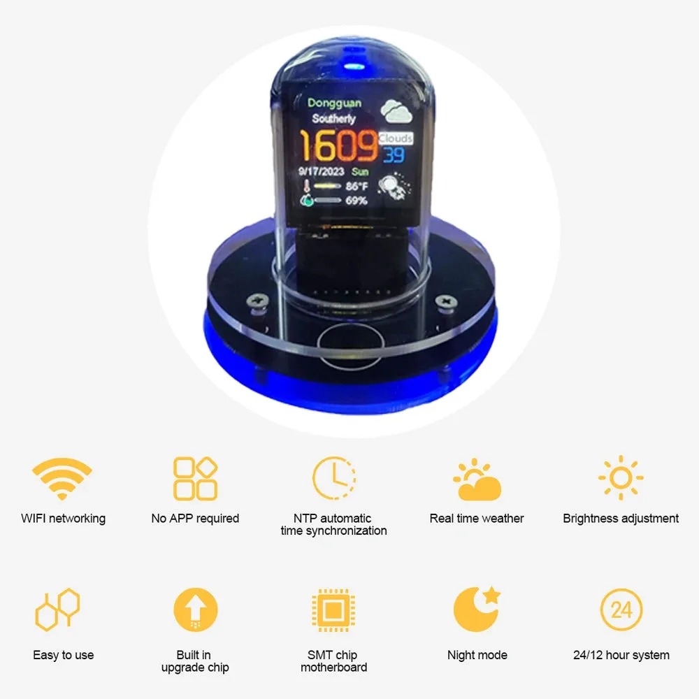 Nixie buis klok, mini weerstation