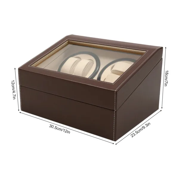 Vitrine Élégante | Boîte à Montres Automatique avec Rotation Silencieuse | Rangement Pratique pour Collectionneurs